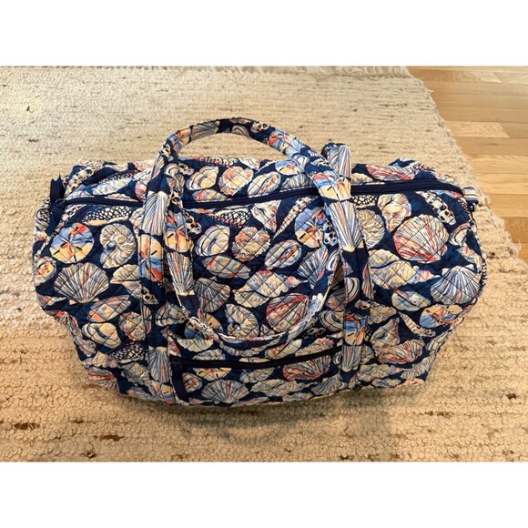 Vera Bradley Handbags - Vera Bradley Large Duffel Bag Morning Shells Retired